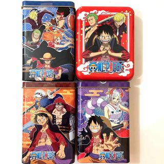 ワンピース ONE PIECE 角缶チョコ & キャラ缶 3種 ルフィ アニメ(菓子/デザート)