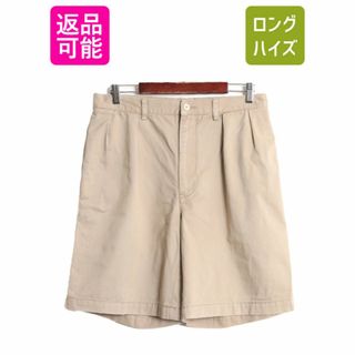 ラルフローレン(Ralph Lauren)のポロ ラルフローレン 2タック コットン チノ ショートパンツ メンズ 35 / 古着 オールド ショーツ 短パン ポロチノ ワンポイント チノパン(ショートパンツ)