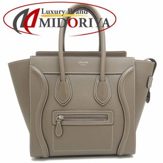 celine - CELINE セリーヌ ラゲージマイクロショッパー 189793DRU ハンドバッグ カーフ スリ/251714【中古】