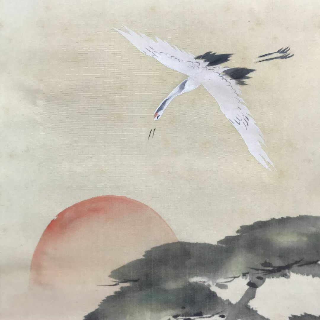 複製】富田渓仙/松鶴図/工芸品/掛軸☆宝船☆AD-111の通販 by 複製】富田渓仙/松鶴図/工芸品/掛軸☆宝船☆AD-111の通販 by
