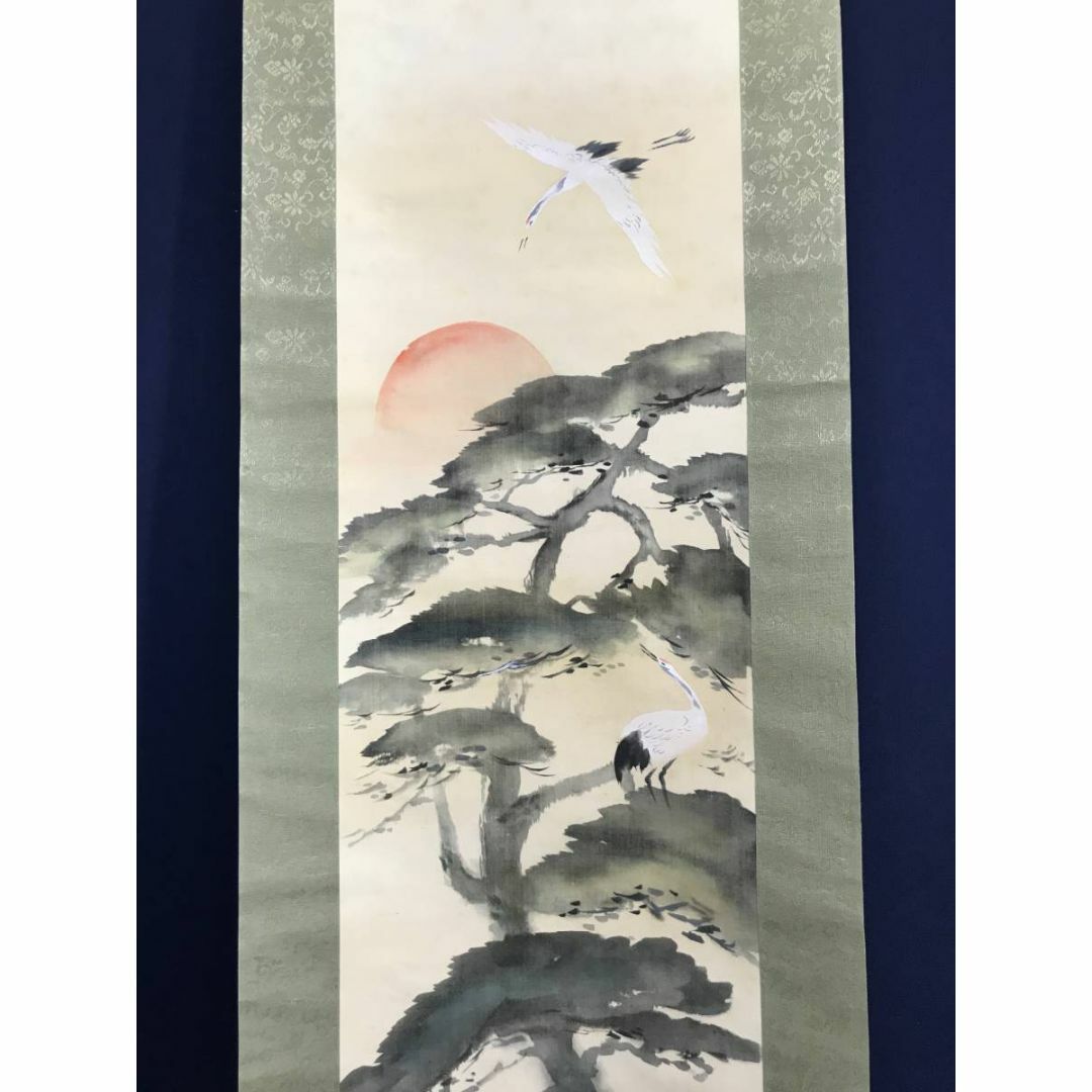 複製】富田渓仙/松鶴図/工芸品/掛軸☆宝船☆AD-111の通販 by 複製】富田渓仙/松鶴図/工芸品/掛軸☆宝船☆AD-111の通販 by