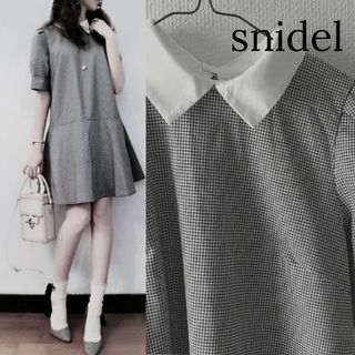 スナイデル(SNIDEL)の【スナイデル】つけ襟 ワンピース(ミニワンピース)