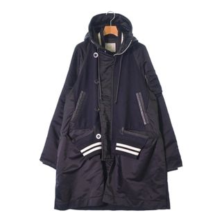 sacai サカイ コート（その他） 3(L位) 黒x紺 【古着】【中古】