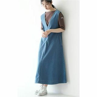 ヤヌーク(YANUK)のYANUK ヤヌーク ジャンパースカートRelax Jumper skirt(ロングワンピース/マキシワンピース)