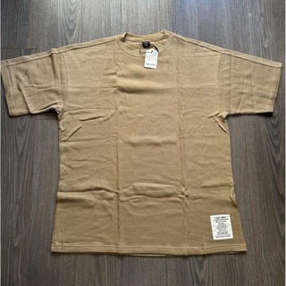 新品 AVIREX アヴィレックス ハニカムワッフルTシャツ ベージュ2XL(Tシャツ/カットソー(半袖/袖なし))