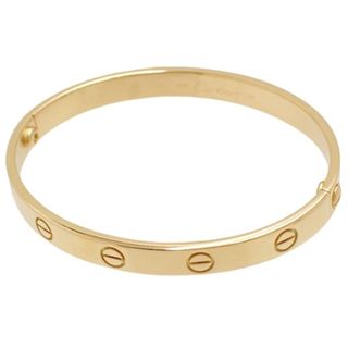 カルティエ(Cartier)のCARTIER(カルティエ) LOVE ブレスレット ＃17 K18 イエローゴールド YG ブレスレット ジュエリー アクセサリー ゴールド金 レディース 40802091634【中古】【アラモード】(ブレスレット/バングル)