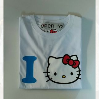 OPEN yy ハローキティ　コラボ　Tシャツ　ホワイト