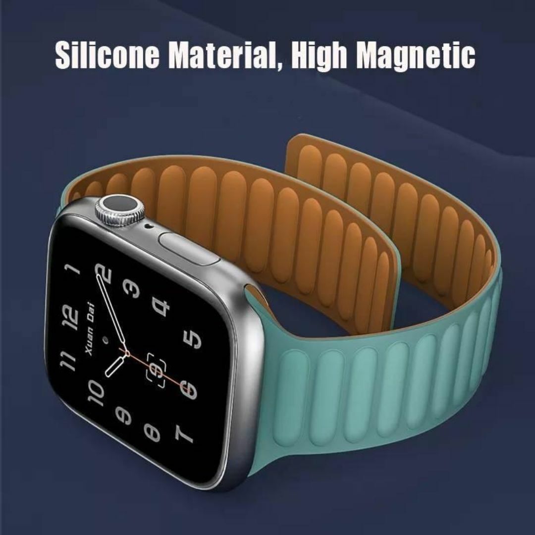 アップルウォッチ マグネットバンド ベルト Applewatch 38mm 緑 レディースのファッション小物(腕時計)の商品写真