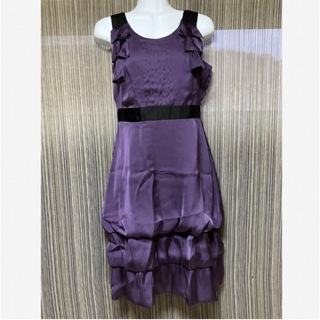 イマージュ　image 紫　パープル　ワンピース　ドレス