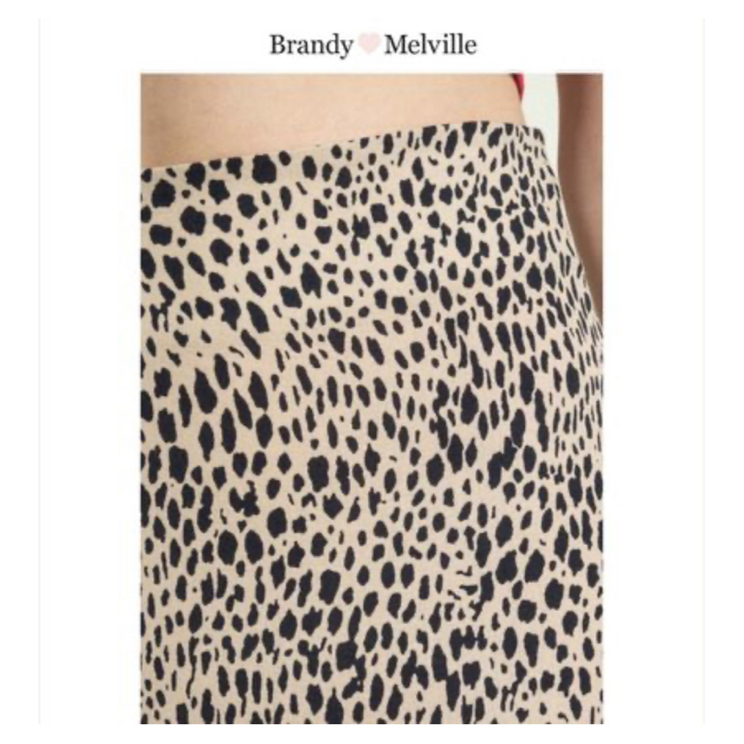 Brandy Melville(ブランディーメルビル)のBrandy Melville ミディ丈レオパード柄タイトスカート レディースのスカート(ひざ丈スカート)の商品写真