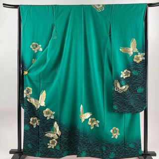 振袖 身丈162.5cm 裄丈65cm 正絹 秀品 【中古】(着物)