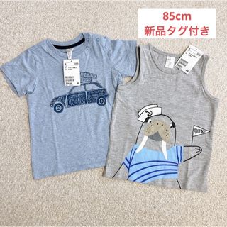 エイチアンドエム(H&M)のベビー トップス 85cm Tシャツ ノースリーブ(Ｔシャツ)