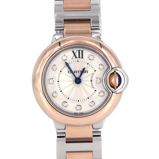 カルティエ(Cartier)のカルティエ バロンブルーSM PGコンビ･11P W3BB0005 SSxPG クォーツ(腕時計)