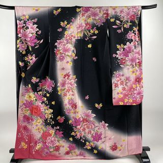 振袖 身丈168cm 裄丈66.5cm 正絹 名品 【中古】(着物)