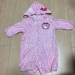 サンリオ - 美品　キティ　ピンク　新生児服　50サイズ　60サイズ　ベビー服　豹柄