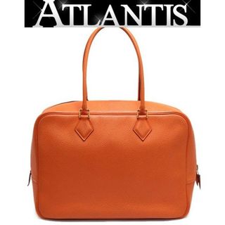 エルメス(Hermes)の【広尾店】エルメス HERMES プリュム32 ハンドバッグ トゴ オレンジ □D刻印 【12949】(ハンドバッグ)