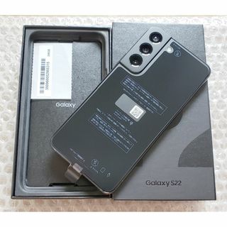 サムスン(SAMSUNG)の新品au GalaxyS22 SCG13 黒色 完全ドコモ化(SC-51C)可能(スマートフォン本体)