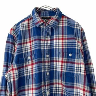 オールドネイビー(Old Navy)のオールドネイビーヴィンテージ チェック長袖シャツ/ネルシャツ　メンズM　f13(シャツ)