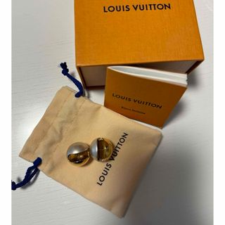 LOUIS VUITTON ピアス ゴールド LV サークル