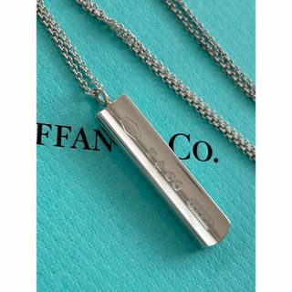 Tiffany & Co. - Tiffany&Co. ナローバー ネックレス　シルバー