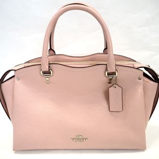 COACH - Th961601 コーチ ドリュー サッチェル 67711 本革 ピンク系 トートバッグ 2Way ショルダーバッグ レディース COACH 良好・中古