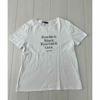 ザラ(ZARA)のZARA ロゴトップス　半袖(Tシャツ(半袖/袖なし))