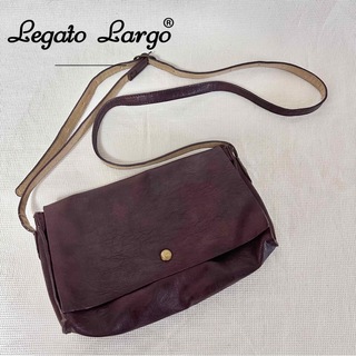 レガートラルゴ(Legato Largo)のレガートラルゴ　ショルダーバッグ　ミニ　レザー　ブラウン　革　ミニバッグ　送料込(ショルダーバッグ)
