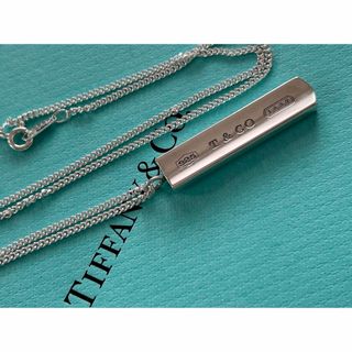 Tiffany & Co. - Tiffany&Co. ナローバー　ネックレス　シルバー