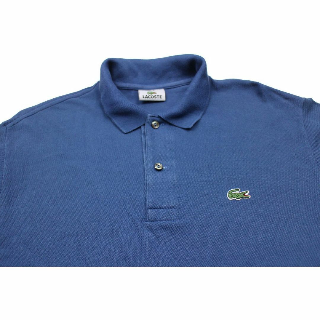 90s LACOSTEラコステ ワンポイント コットン 鹿の子 長袖 90s LACOSTEラコステ ワンポイント コットン 鹿の子 長袖