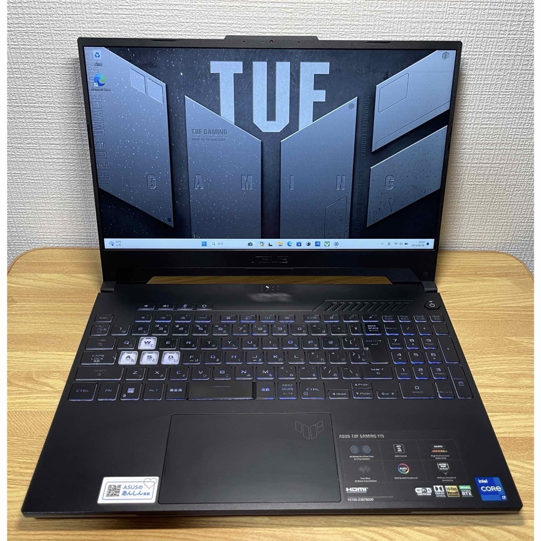 超美品 Asus Corei7 12th RTX3060 RTX3060 スマホ/家電/カメラのPC/タブレット(ノートPC)の商品写真