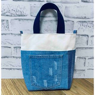 HYSTERIC MINI - ハンドメイド リメイク デニム トート バック HYSTERIC MINI - ハンドメイド リメイク デニム トート バック