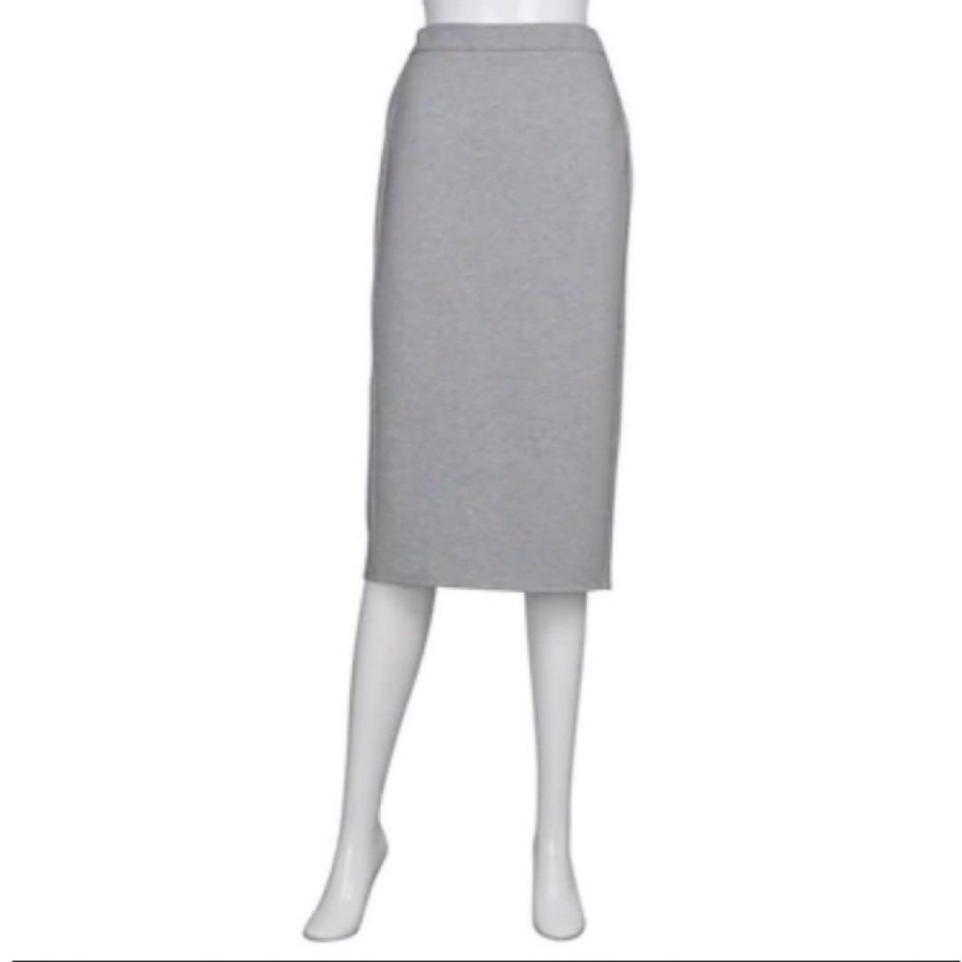 GU(ジーユー)のGU　ジーユー　カットソータイトスカート　グレー レディースのスカート(ひざ丈スカート)の商品写真