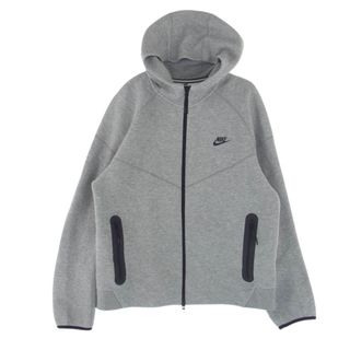 ナイキ(NIKE)のNIKE ナイキ パーカー FB7922-063 TECH FLEECE WINDRUNNER テックフリース ウィンドランナー ジップ パーカー グレー系 XXL【中古】(パーカー)