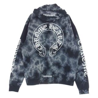 クロムハーツ(Chrome Hearts)のCHROME HEARTS クロムハーツ（原本無） パーカー Horseshoe Hoodie Black Tie Dye  ホースシュー フーディ  タイダイ プルオーバー パーカー M【中古】(パーカー)