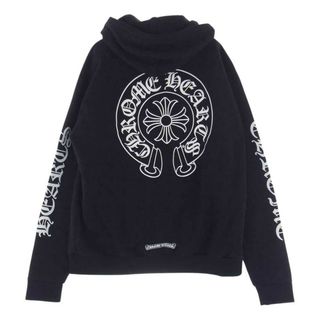 クロムハーツ(Chrome Hearts)のCHROME HEARTS クロムハーツ（原本無） パーカー SWTSHRT HD ZIP ホース シュー バック プリント ダガー ジップアップ パーカー ブラック系 M【中古】(パーカー)