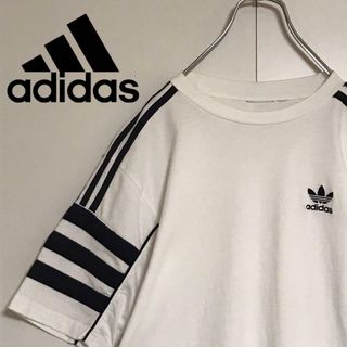 adidas - 【人気定番】アディダス　刺繍ロゴ入りTシャツ　人気ホワイト　A1174