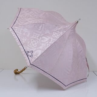 ヴィヴィアンウエストウッド(Vivienne Westwood)のVivienne Westwood ヴィヴィアンウエストウッド 晴雨兼用日傘 USED美品 パゴダ オーブ UV 50cm S0641(傘)