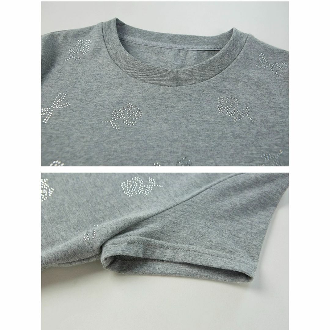 MILKFED. - DIDDI MODA コンパクト Tシャツ ラインストーン