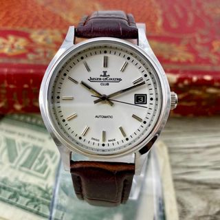 ジャガールクルト(Jaeger-LeCoultre)の【美品】ジャガールクルト メンズ腕時計 ホワイト 自動巻き ヴィンテージ(腕時計(アナログ))