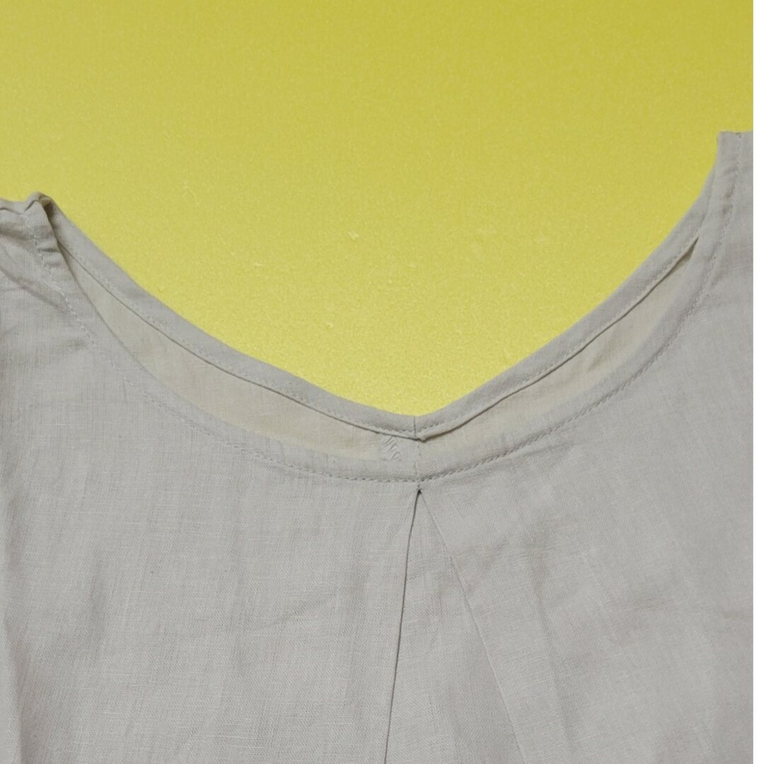 Dessin(デッサン)の〈ﾃﾞｯｻﾝ〉麻混ノースリーブシャツ メンズのトップス(Tシャツ/カットソー(半袖/袖なし))の商品写真
