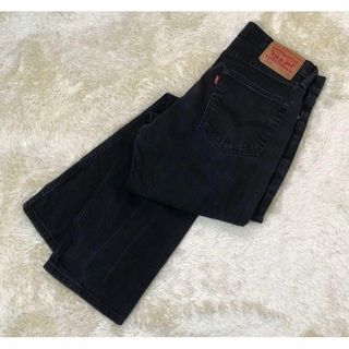 リーバイス(Levi's)のLevi's リーバイス　514 W31 ブラック　後染め　デニム　ジーンズ(デニム/ジーンズ)