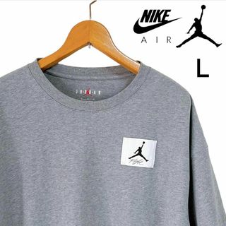 ジョーダン(Jordan Brand（NIKE）)の【海外限定】 NIKE ナイキ エアジョーダン 半袖 Tシャツ L グレー(Tシャツ/カットソー(半袖/袖なし))