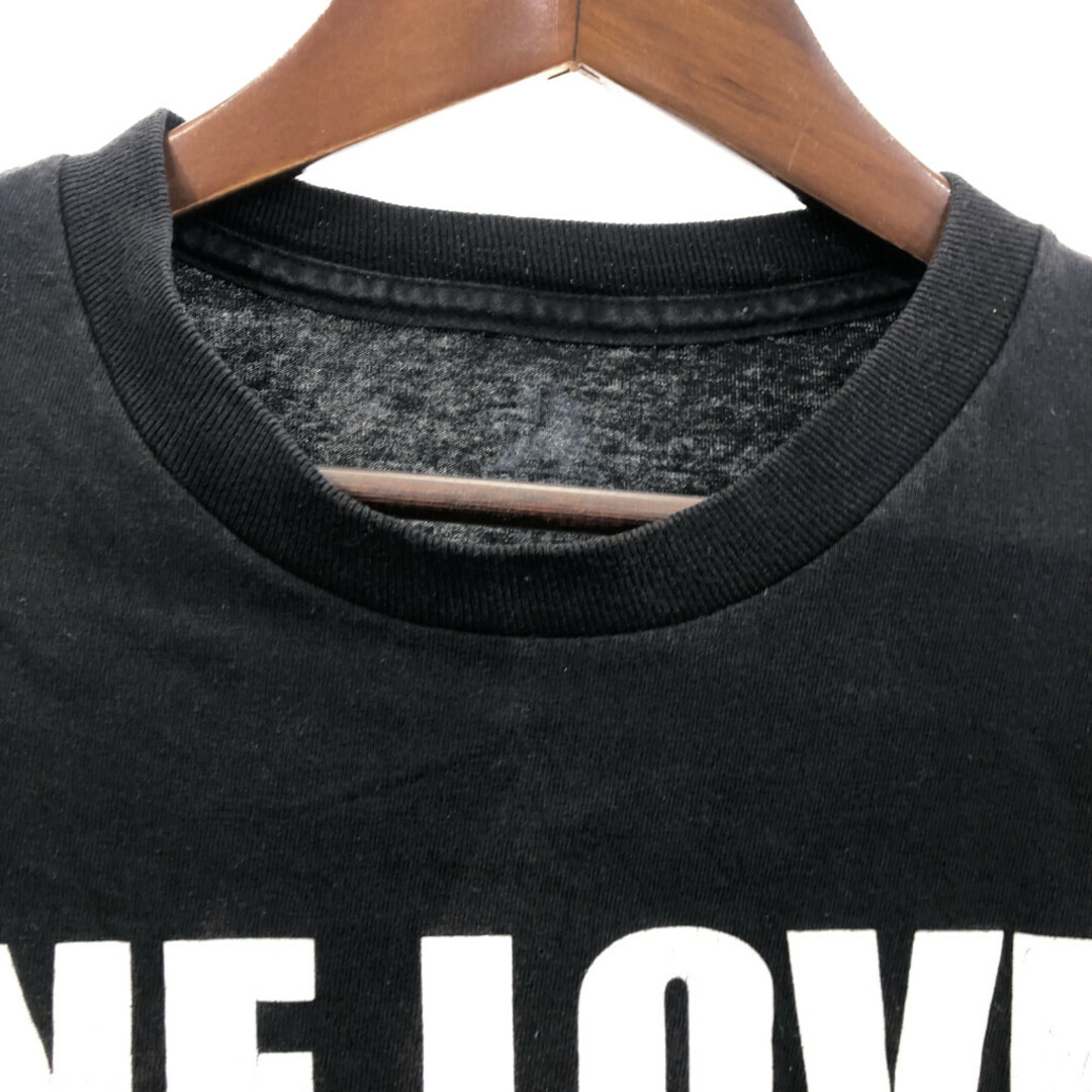 ZION BOB MARLEY ボブ・マーリー ONE LOVE 半袖Ｔシャツ レゲエ ブラック (メンズ L) 中古 古着 Q5760 メンズのトップス(Tシャツ/カットソー(半袖/袖なし))の商品写真