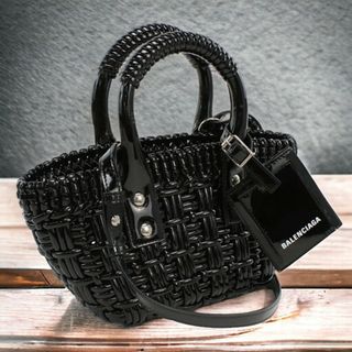 バレンシアガ(Balenciaga)のバレンシアガ BALENCIAGA トートバッグ レディース 678028 2IE2Y 1000 ビストロ XXS ストラップ付き バスケッ(トートバッグ)