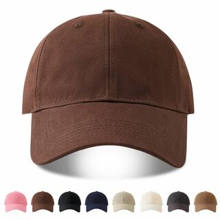 【色: ブラウン】[Hsdvdva] キャップ メンズ 大きいサイズ 帽子 コッ