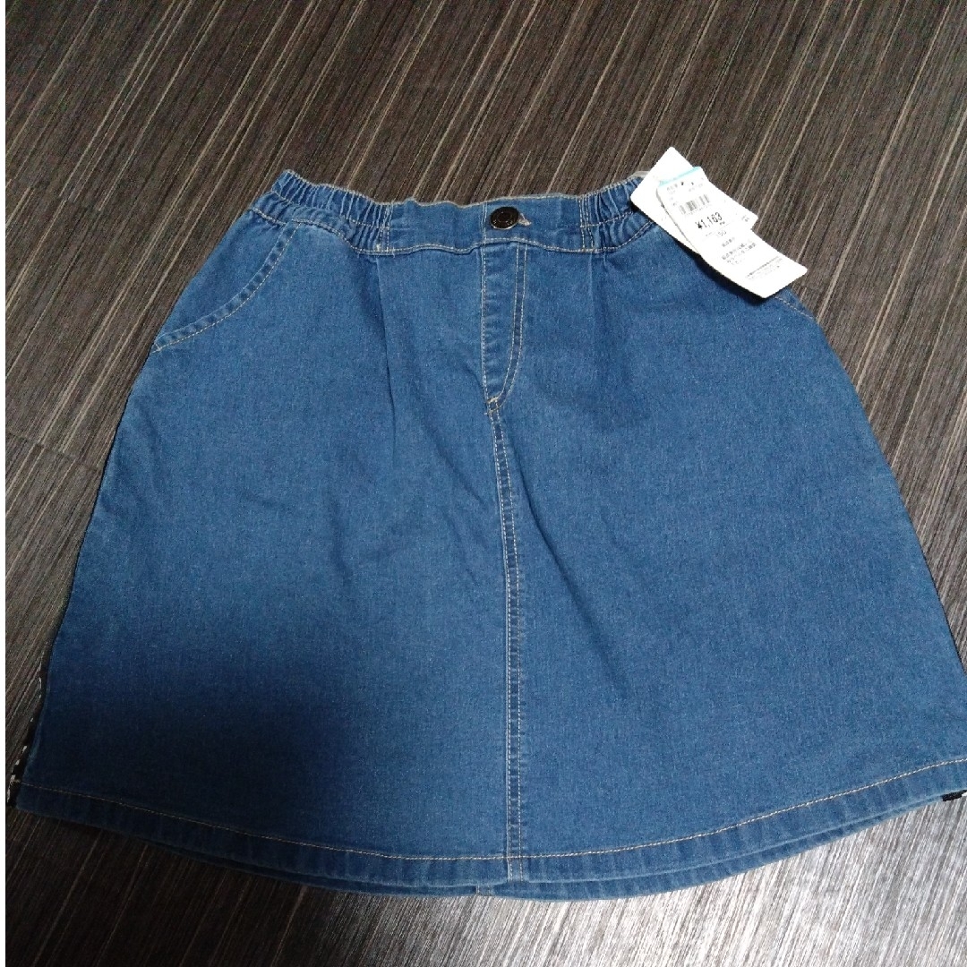 デニムスカート　女の子 キッズ/ベビー/マタニティのキッズ服女の子用(90cm~)(スカート)の商品写真