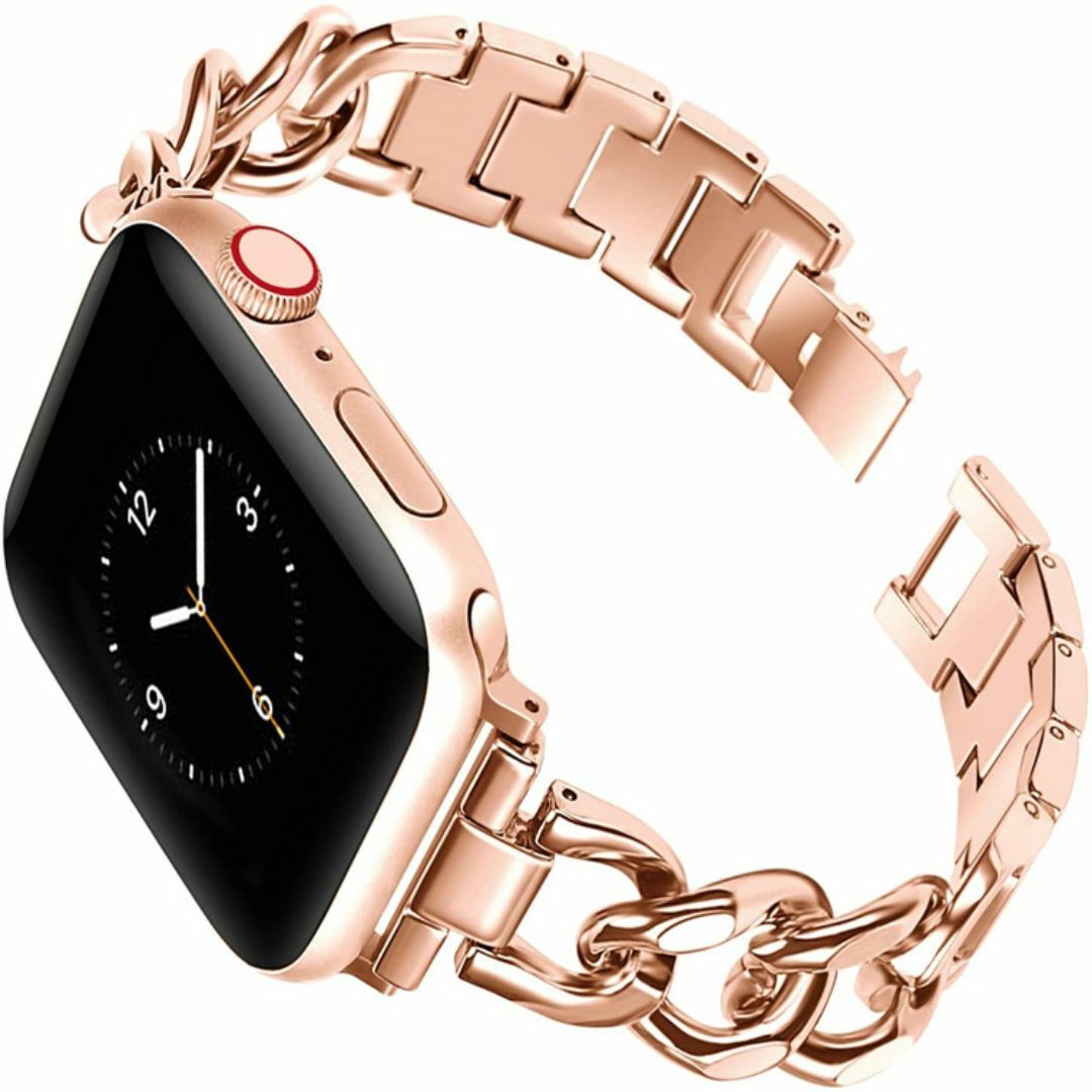 Apple Watch アップル チェーンバンド ピンクゴールド 45mm レディースのファッション小物(腕時計)の商品写真