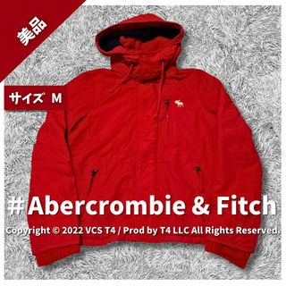 アバクロンビーアンドフィッチ(Abercrombie&Fitch)の【美品】アバクロンビーアンドフィッチ ブルゾン  M レッド ✓4029(ブルゾン)