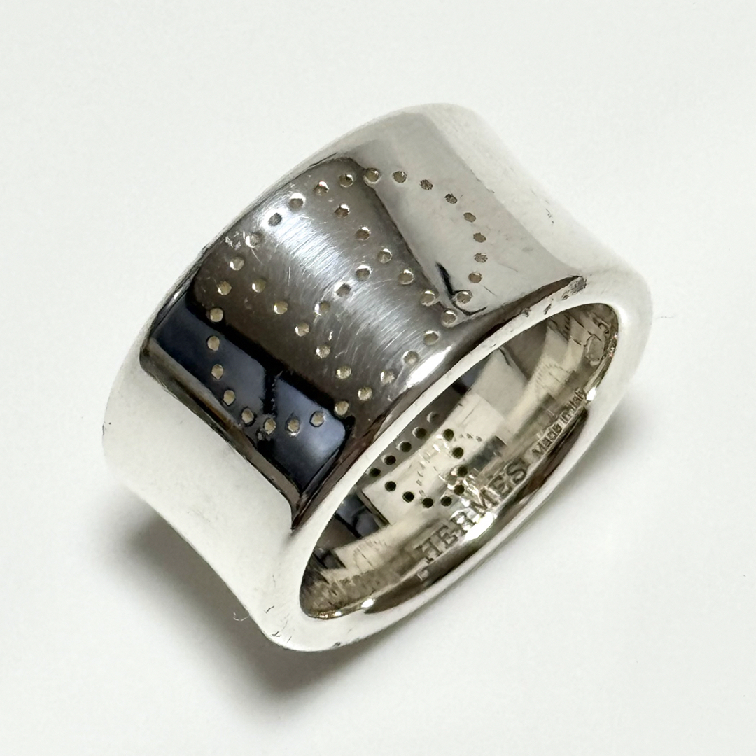 Hermes(エルメス)のエルメス エクリプス リュバン GM シルバー リングAg 925 指輪 ＃51 レディースのアクセサリー(リング(指輪))の商品写真