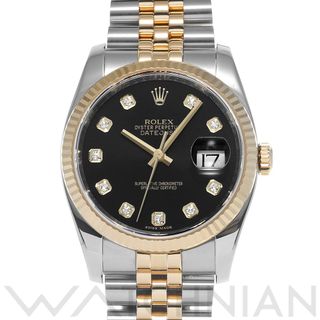 ロレックス(ROLEX)の中古 ロレックス ROLEX 116233G ランダムシリアル ブラック /ダイヤモンド メンズ 腕時計(腕時計(アナログ))